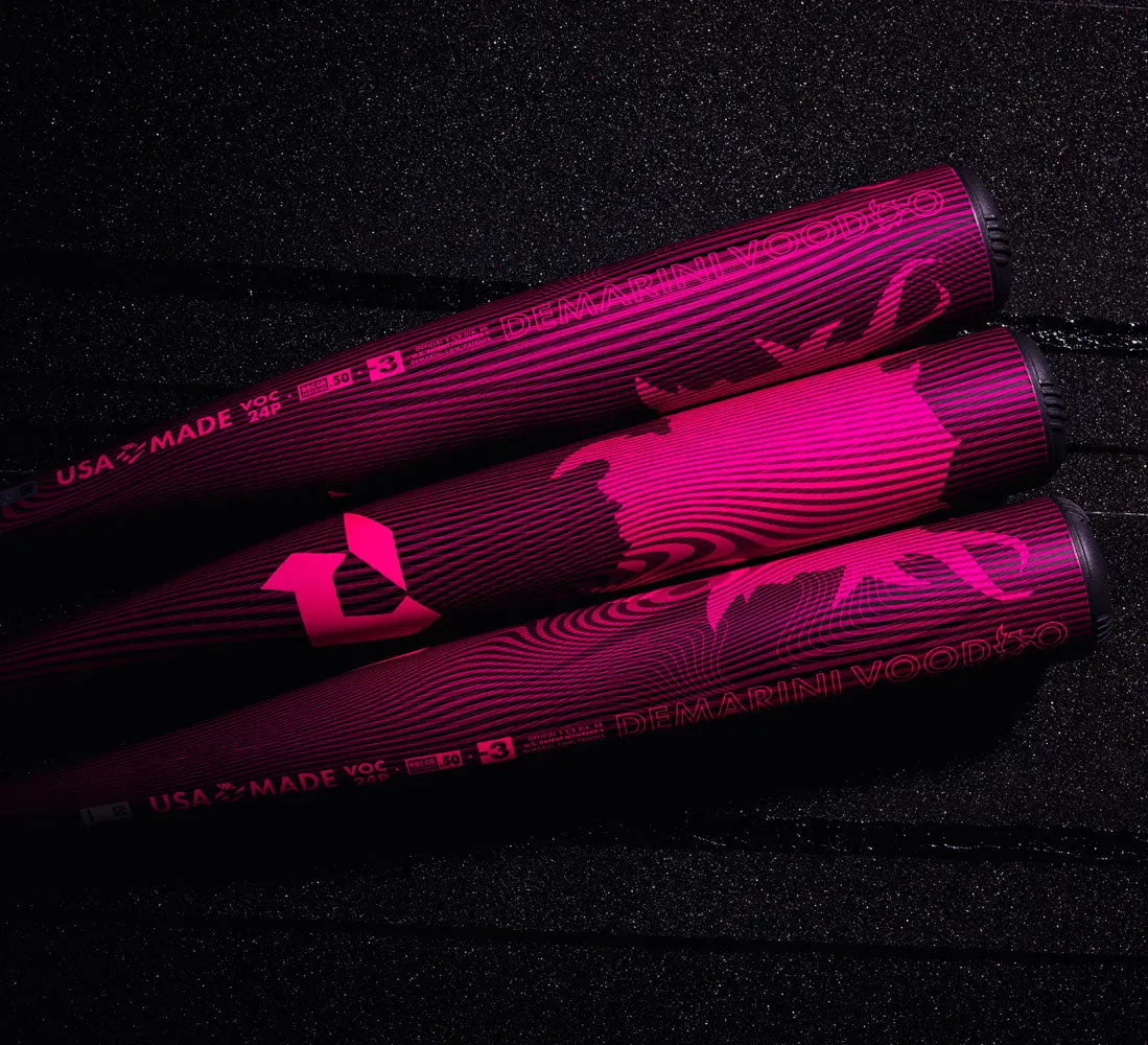 2024 DeMarini Voodoo One Neon Pink (-3) BBCOR Baseball Bat: WBD2557010
