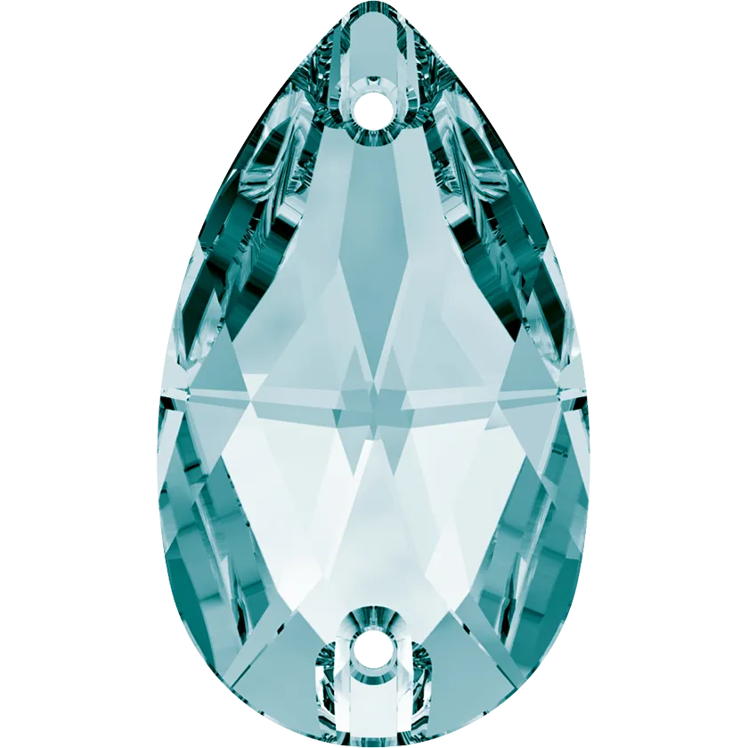 3230 Swarovski Drop Sew-On Stones, Light Turquoise (263)