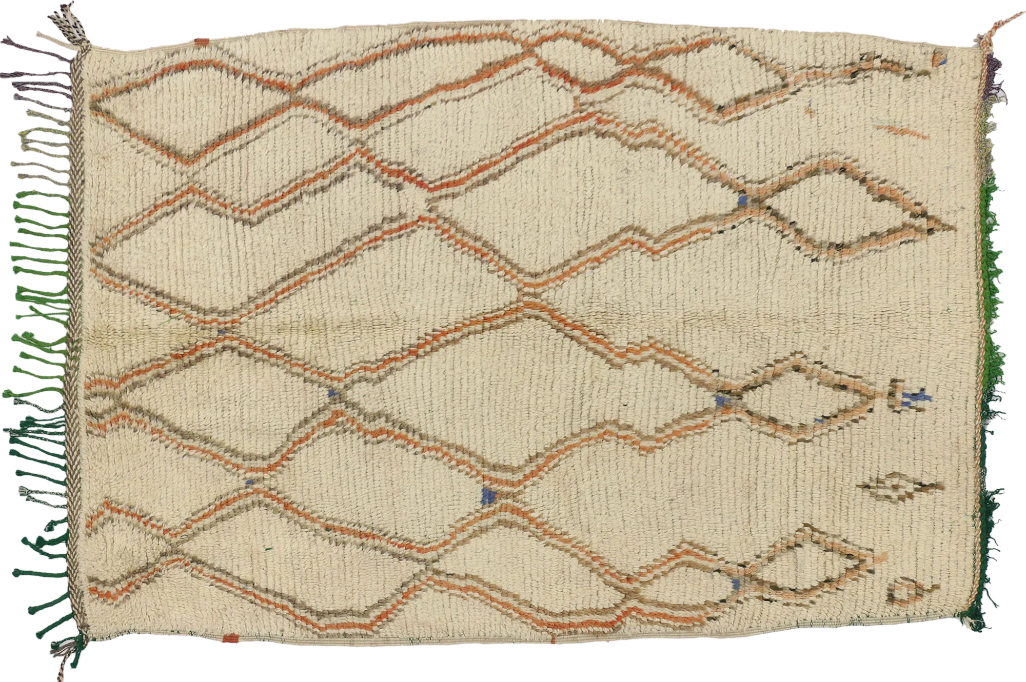 3'8" x 5'2" Vintage Moroccan Rug