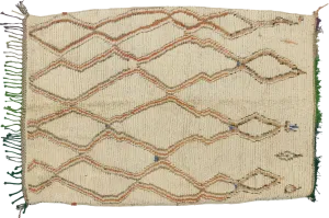 3'8" x 5'2" Vintage Moroccan Rug