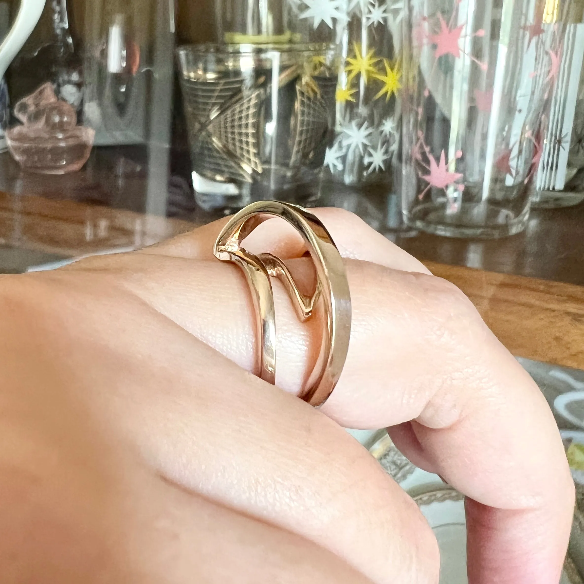 3D Arch Ring 14k