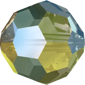 5000 Swarovski Round Beads, Crystal Iridescent Green (001 IRIG)