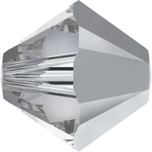 5328 Swarovski Bicone Beads, Crystal Comet Argent Light (001 CAL)