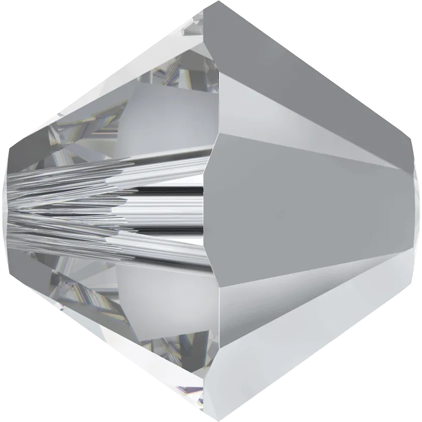 5328 Swarovski Bicone Beads, Crystal Comet Argent Light (001 CAL)