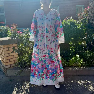 70s floral robe/house dress