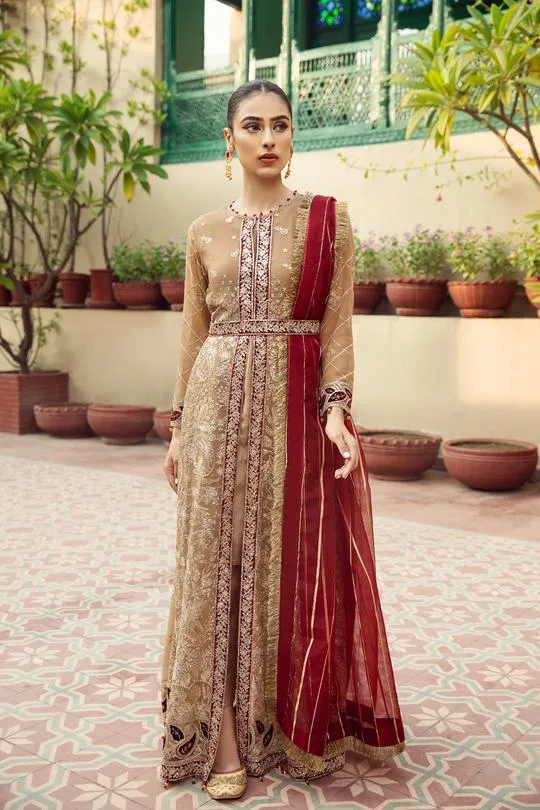 Aangan | Alizeh Embroidered Chiffon Festive Collection Shahtaj | Unstitched Embroidered Chiffon Suits