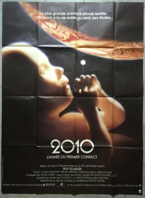 Affiche 2010 L'ANNEE DU PREMIER CONTACT Peter Hyams ROY SCHEIDER 120x160cm