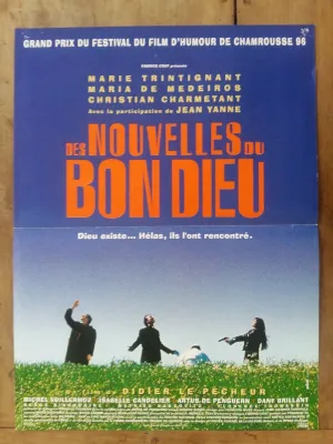 Affiche DES NOUVELLES DU BON DIEU Didier LE PECHEUR Marie TRINTIGNANT 40x60cm