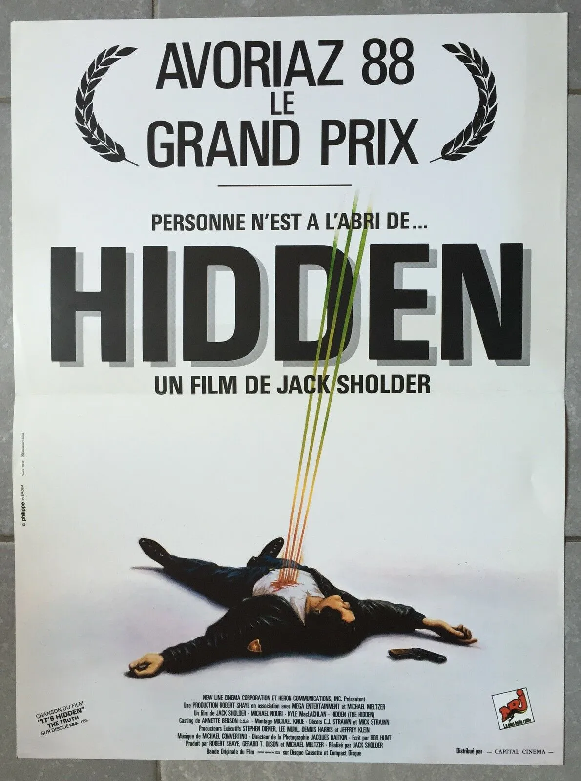 Affiche HIDDEN Jack Sholder KYLE MacLACHLAN Michael Nouri 40x60cm