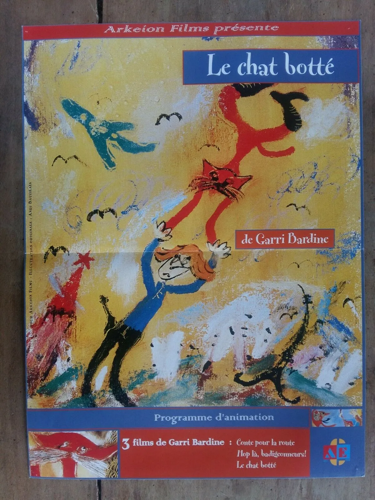 Affiche LE CHAT BOTTE Garri BARDINE Enfant Conte pour enfant  40x60cm*