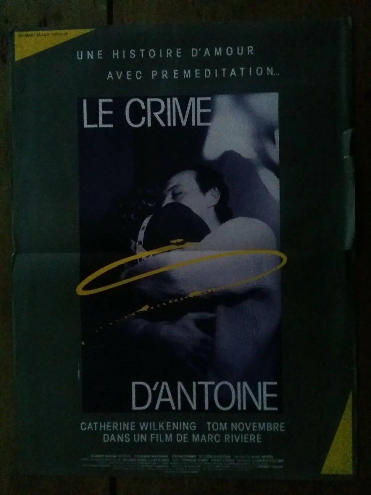 Affiche LE CRIME D'ANTOINE catherine WILKENING tom NOVEMBRE  40x60cm*