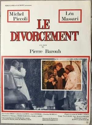 Affiche LE DIVORCEMENT Pierre Barouh LEA MASSARI Michel Piccoli 40x60cm