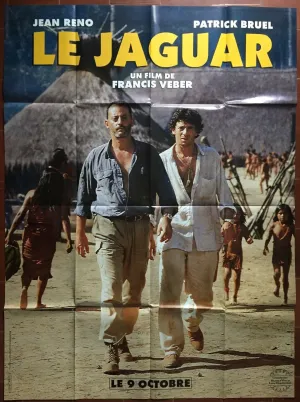 Affiche LE JAGUAR Francis Veber PATRICK BRUEL Jean Reno 120x160cm