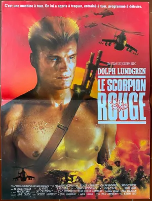 Affiche LE SCORPION ROUGE Red Scorpion DOLPH LUNDGREN Joseph Zito 40x60cm