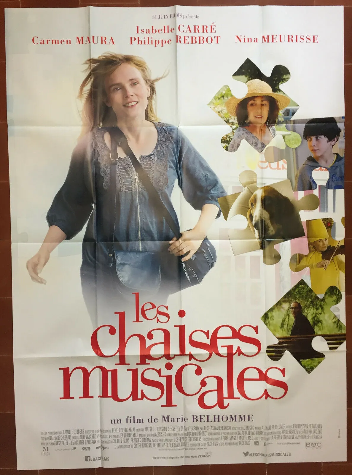 Affiche LES CHAISES MUSICALES Carmen Maura ISABELLE CARRE 120x160cm *
