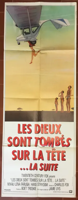 Affiche LES DIEUX SONT ENCORE TOMBES SUR LA TETE Gods must be crazy II AFRIQUE *