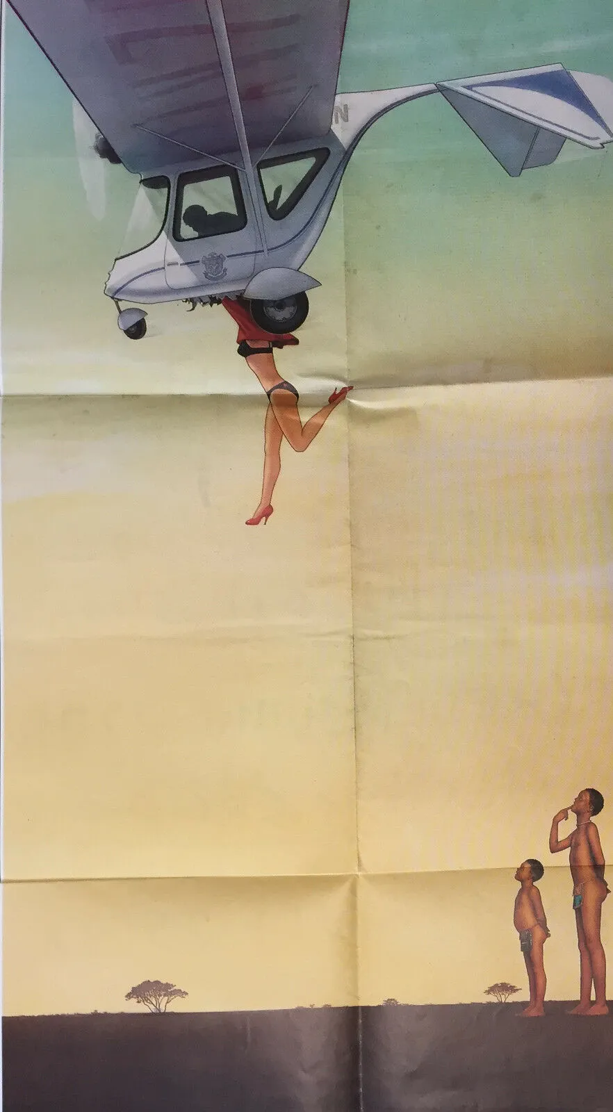 Affiche LES DIEUX SONT ENCORE TOMBES SUR LA TETE Gods must be crazy II AFRIQUE *