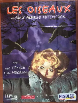 Affiche LES OISEAUX The Birds ALFRED HITCHCOCK Tippi Hedren 120x160cm