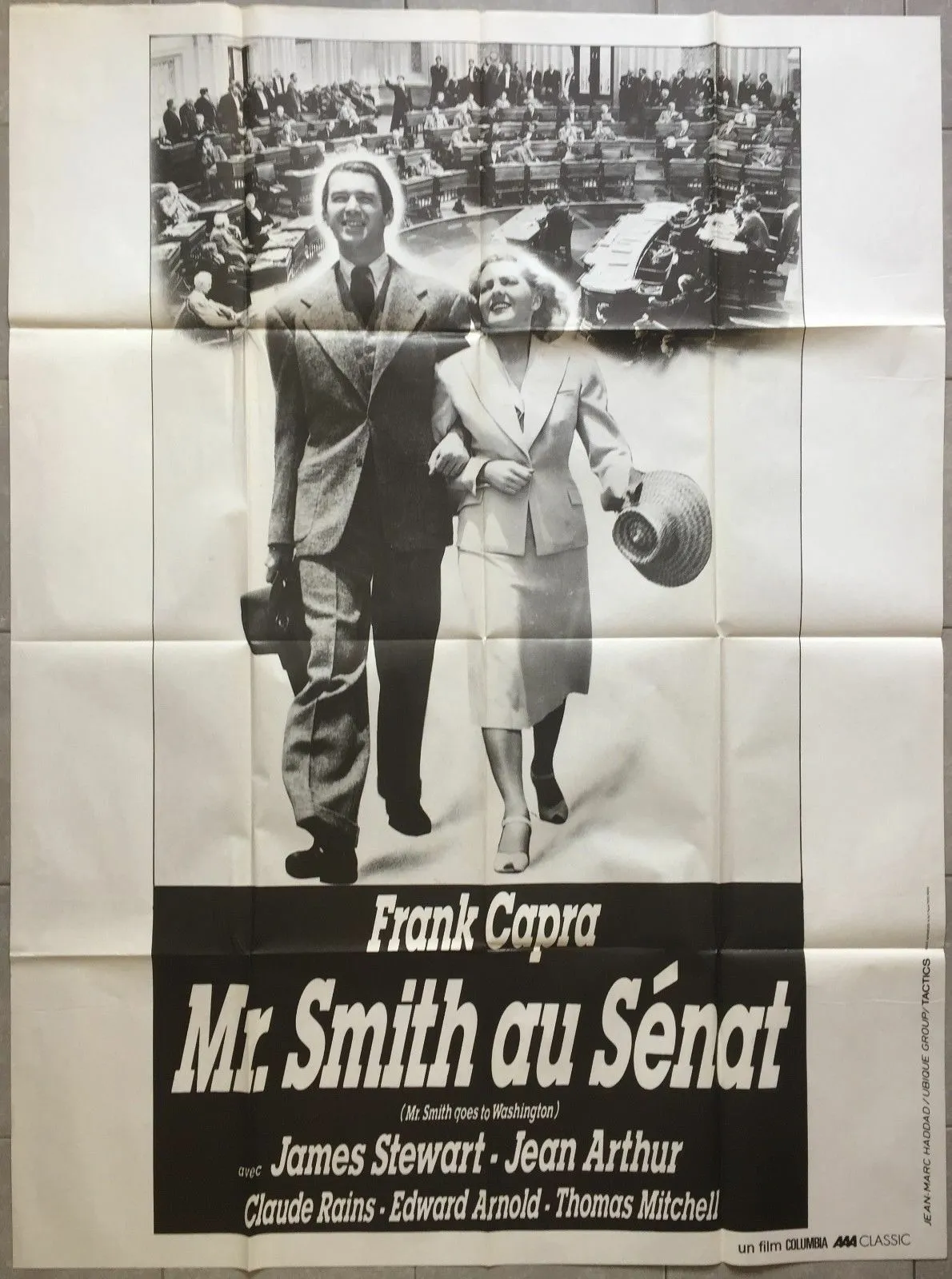 Affiche M SMITH AU SENAT Mr Smith goes to Washington CAPRA James Stewart 120x160
