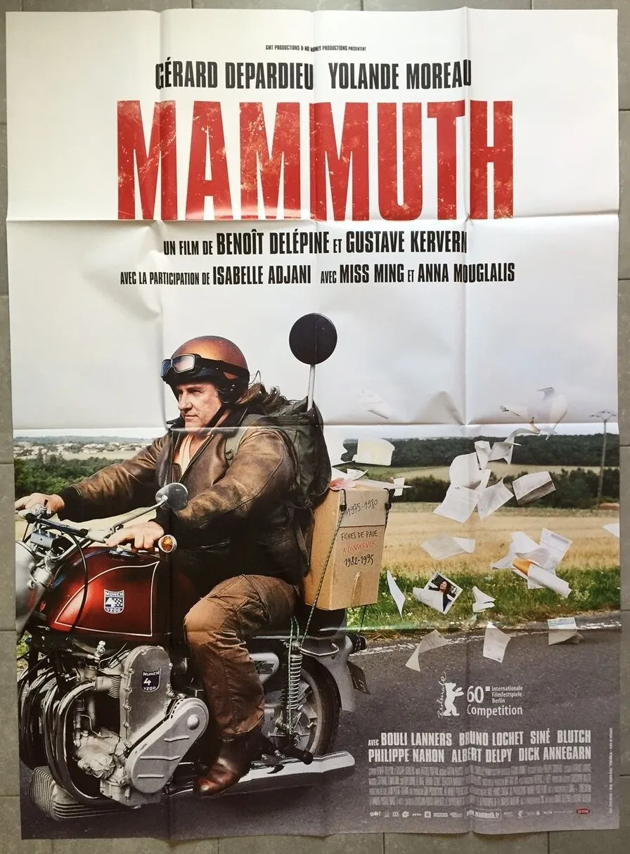 Affiche MAMMUTH Yolande Moreau GERARD DEPARDIEU Benoit Delepine 120x160cm