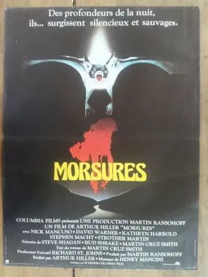 Affiche MORSURES Arthur HILLER Horreur Epouvante Chauve-souris  40x60cm*