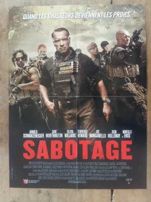 Affiche SABOTAGE David AYER  Arnold SCHWARZENEGGER  40x60cm*