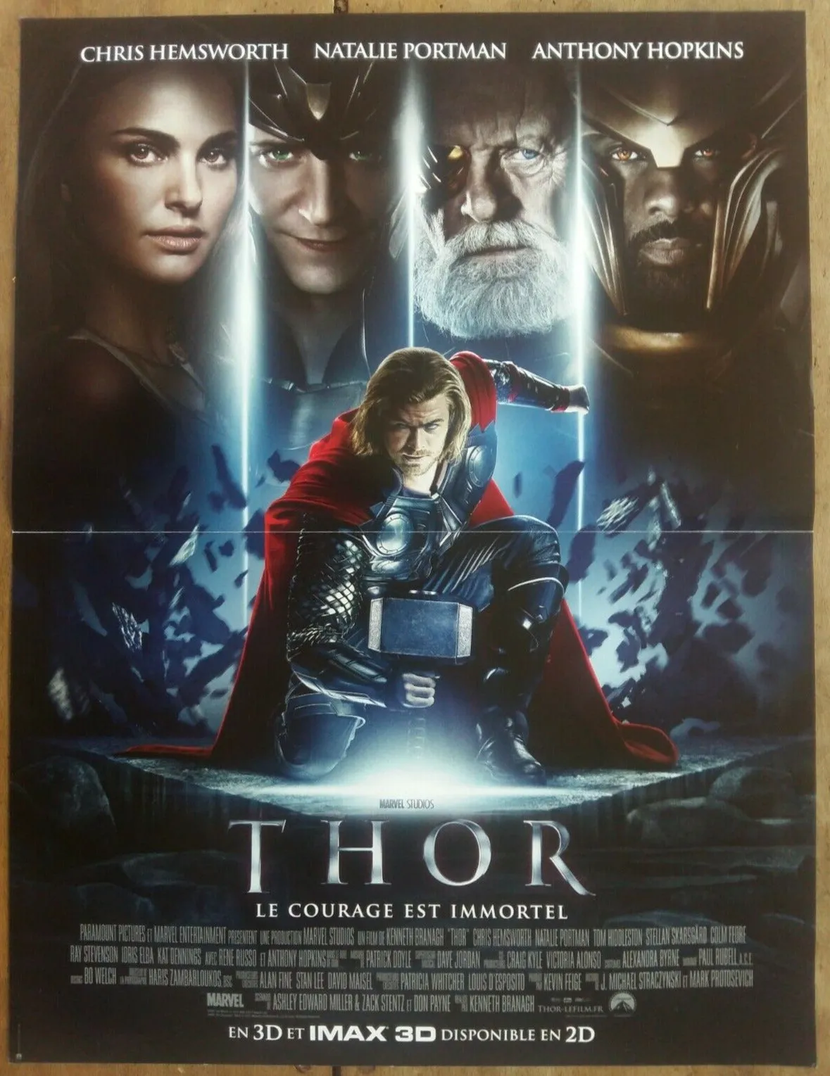 Affiche THOR Le Courage est immortel Super Héros Marvel HEMSWORTH 40x60cm