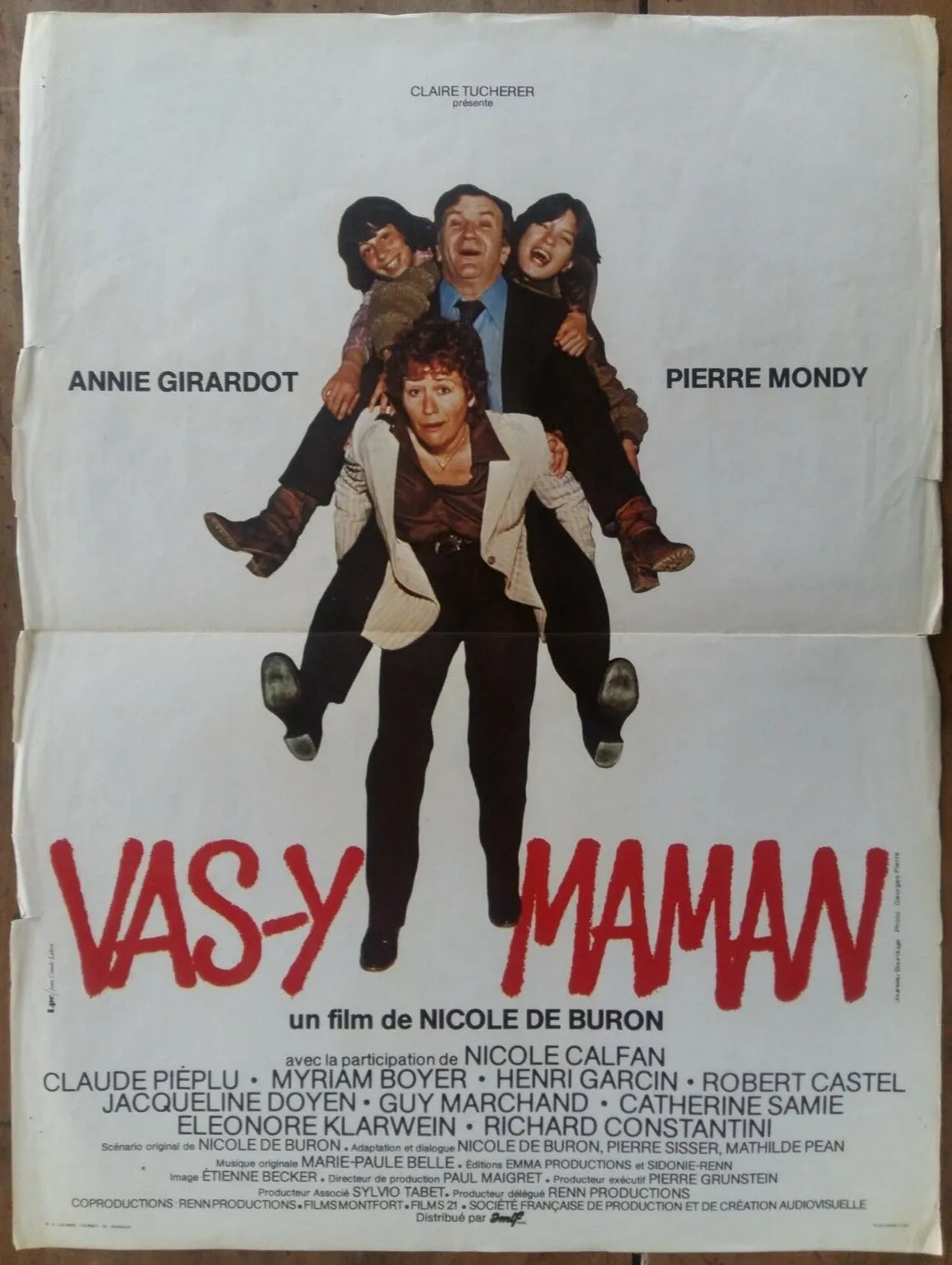 Affiche VAS-Y MAMAN nicole DE BURON annie GIRARDOT pierre MONDY  40x60cm*