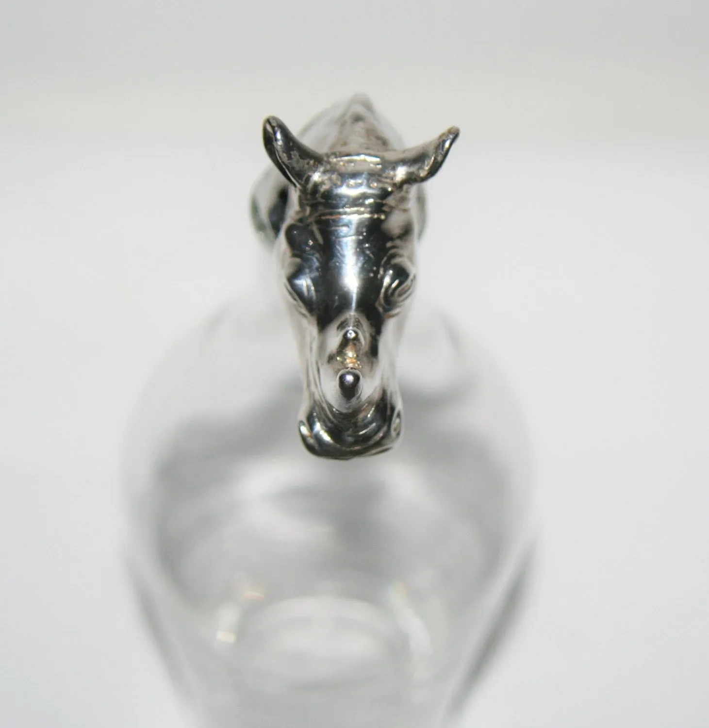 African Rhino Wine Cork Bottle Stopper Hallmarked Sterling Big 5 Animal Handcrafted in South Africa