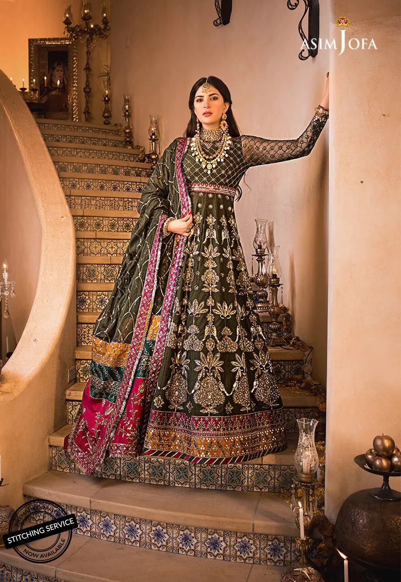 AJBN-10 | Asim Jofa  Baad-e-Naubahar Wedding Collection 2022 | Embroidered Net Suits