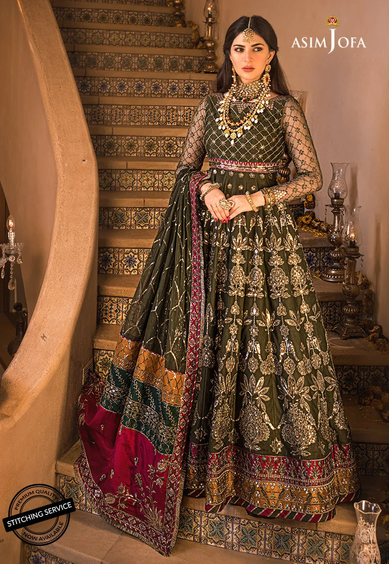 AJBN-10 | Asim Jofa  Baad-e-Naubahar Wedding Collection 2022 | Embroidered Net Suits