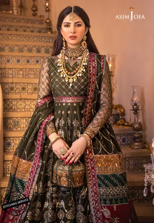 AJBN-10 | Asim Jofa  Baad-e-Naubahar Wedding Collection 2022 | Embroidered Net Suits