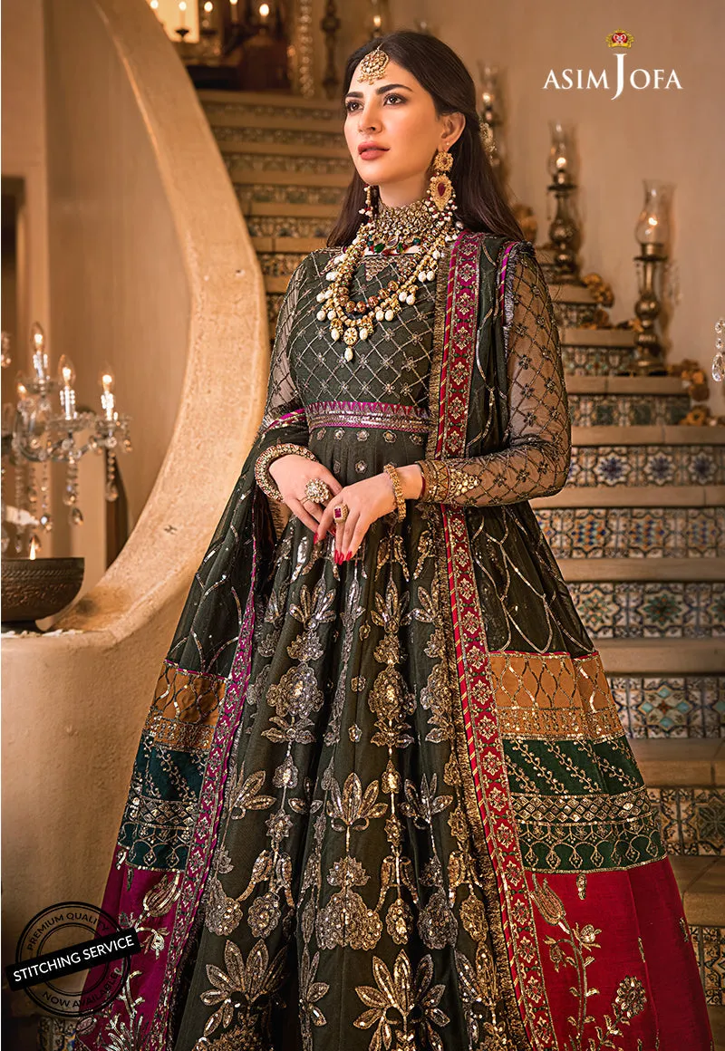 AJBN-10 | Asim Jofa  Baad-e-Naubahar Wedding Collection 2022 | Embroidered Net Suits