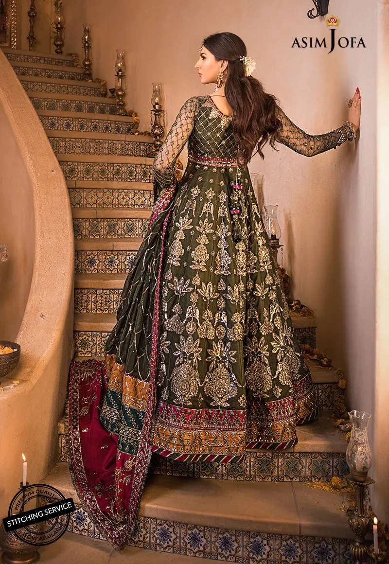 AJBN-10 | Asim Jofa  Baad-e-Naubahar Wedding Collection 2022 | Embroidered Net Suits