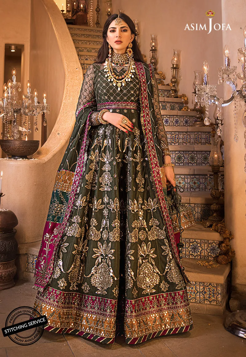 AJBN-10 | Asim Jofa  Baad-e-Naubahar Wedding Collection 2022 | Embroidered Net Suits