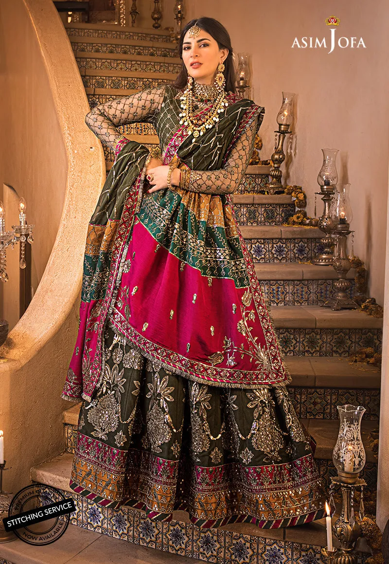 AJBN-10 | Asim Jofa  Baad-e-Naubahar Wedding Collection 2022 | Embroidered Net Suits