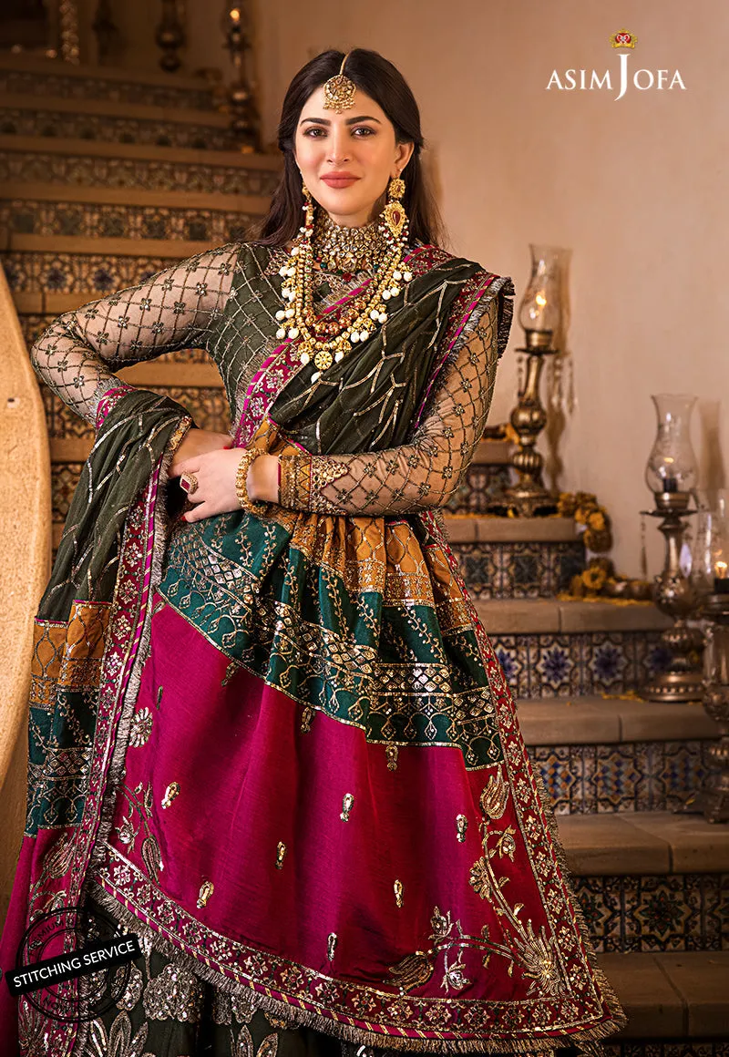 AJBN-10 | Asim Jofa  Baad-e-Naubahar Wedding Collection 2022 | Embroidered Net Suits