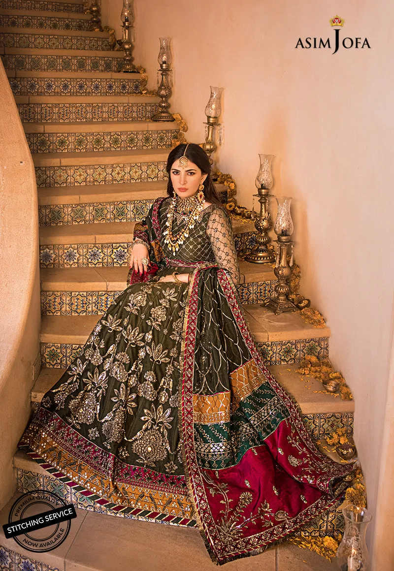 AJBN-10 | Asim Jofa  Baad-e-Naubahar Wedding Collection 2022 | Embroidered Net Suits