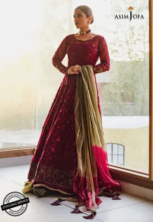 AJLE-01 | Asim Jofa Chiffon Collection 2021 Limited Edition | Unstitched Embroidered Chiffon Suits