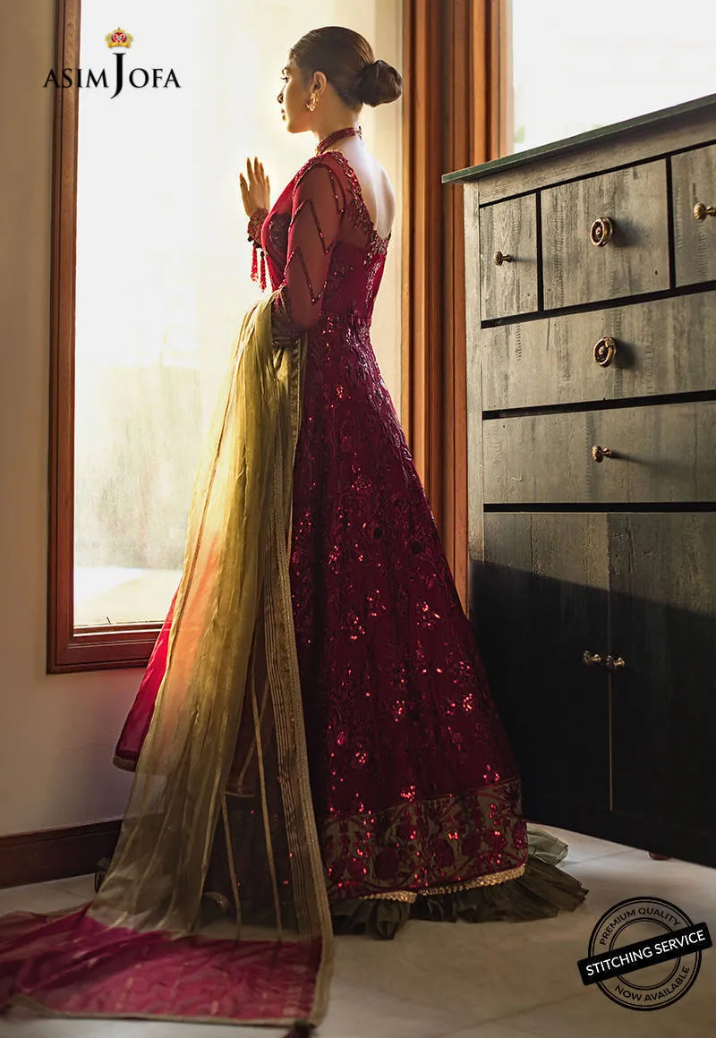 AJLE-01 | Asim Jofa Chiffon Collection 2021 Limited Edition | Unstitched Embroidered Chiffon Suits