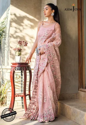 AJLE-13 | Asim Jofa Chiffon Collection 2021 Limited Edition | Unstitched Embroidered Chiffon Suits
