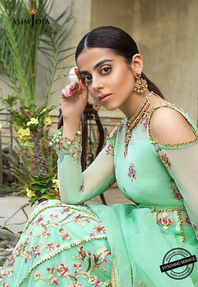 AJLE-14 |  Asim Jofa Chiffon Collection 2021 Limited Edition Vol 2 | Unstitched Embroidered Chiffon Suits