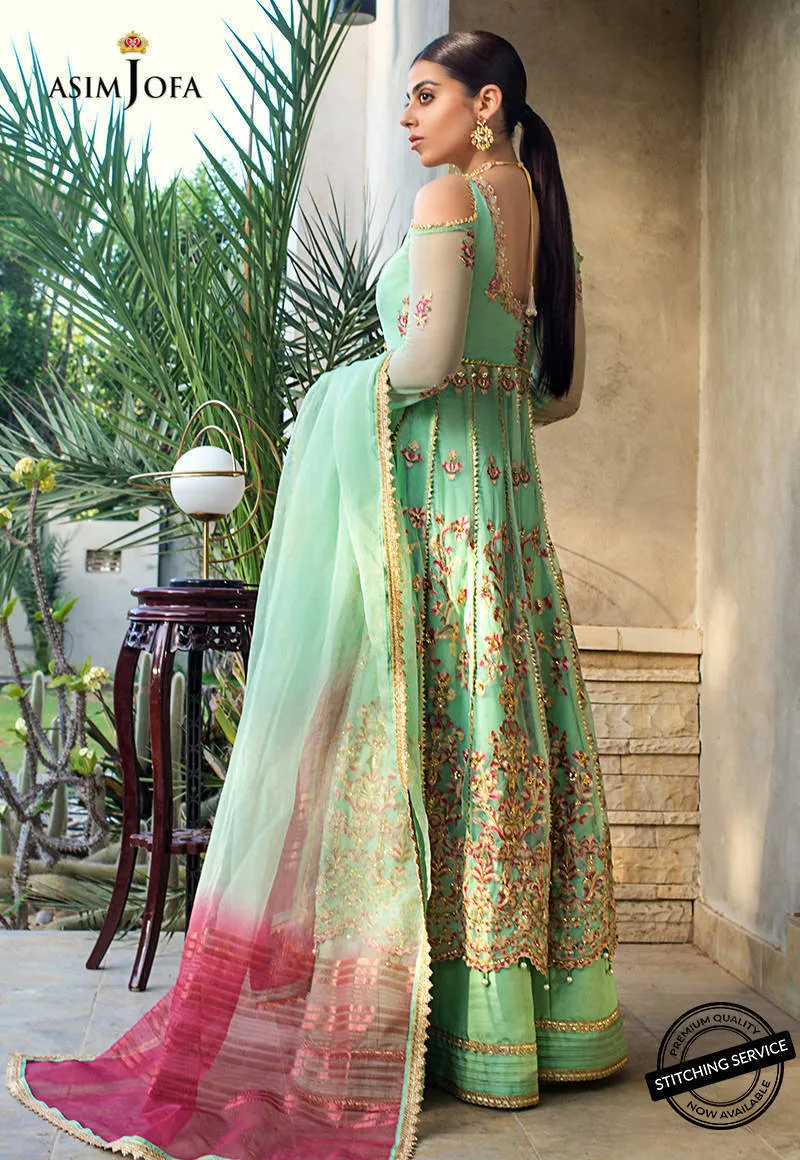 AJLE-14 |  Asim Jofa Chiffon Collection 2021 Limited Edition Vol 2 | Unstitched Embroidered Chiffon Suits