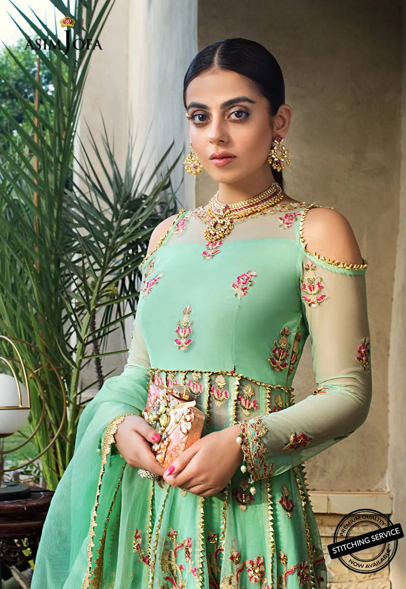 AJLE-14 |  Asim Jofa Chiffon Collection 2021 Limited Edition Vol 2 | Unstitched Embroidered Chiffon Suits