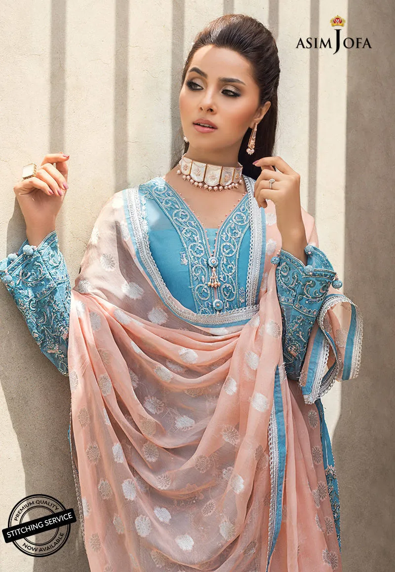 AJLE-21 |  Asim Jofa Chiffon Collection 2021 Limited Edition Vol 2 | Unstitched Embroidered Chiffon Suits