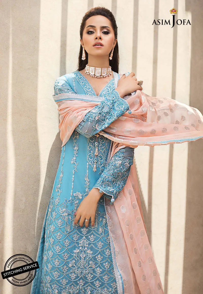 AJLE-21 |  Asim Jofa Chiffon Collection 2021 Limited Edition Vol 2 | Unstitched Embroidered Chiffon Suits