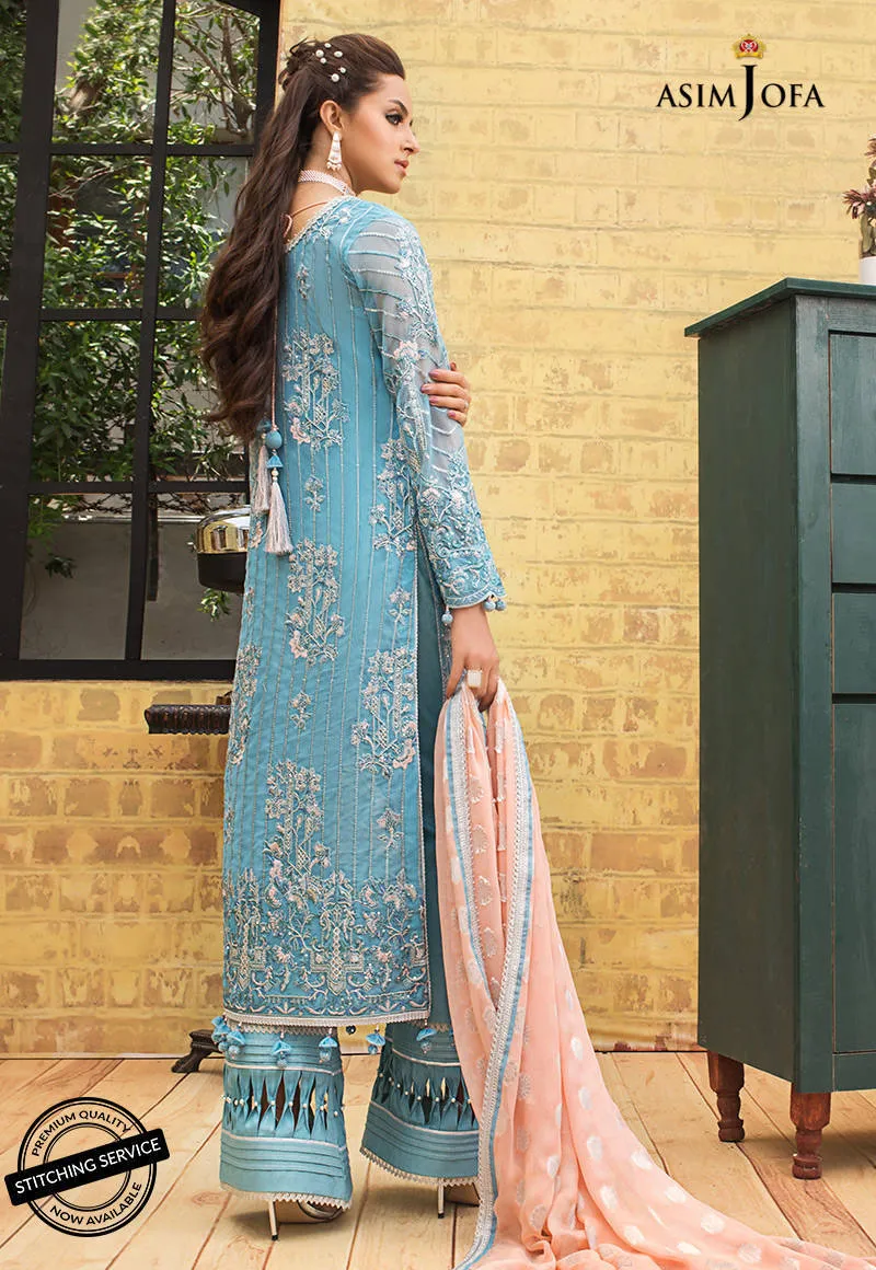 AJLE-21 |  Asim Jofa Chiffon Collection 2021 Limited Edition Vol 2 | Unstitched Embroidered Chiffon Suits