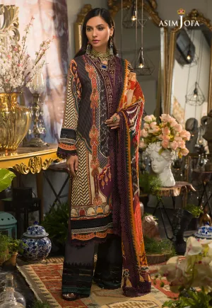 AJPR-10 | Asim Jofa Prints Rania Collection 2022 | Unstitched Embroidered Lawn Suits