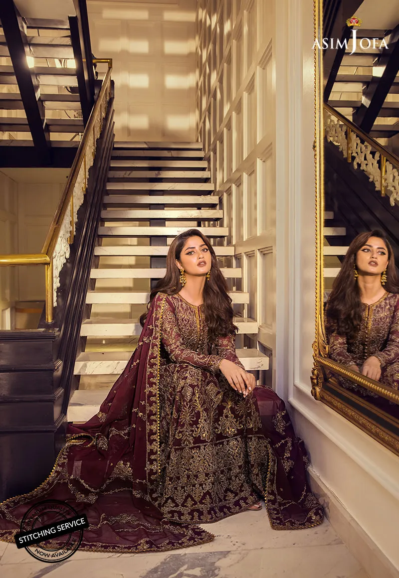 AJSE-07 | Asim Jofa Jaan-e-Adaa Sajal Edit Collection 2022 | Unstitched Embroidered Suits