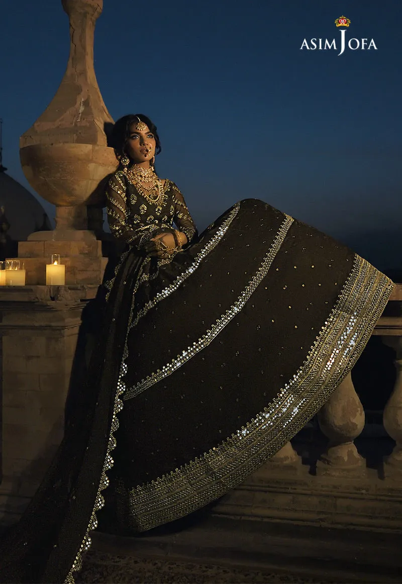 AJST-07 | Asim Jofa Sadqay Tumharay Eid Collection 2022 | Unstitched Embroidered Chiffon Suits
